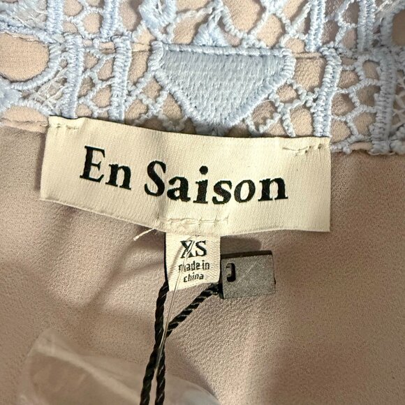 *NEW* En Saison Crochet Shirt Dress - Picture 8 of 11